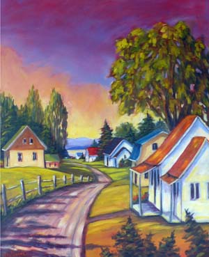 Bonheur à suivre 
huile 24x36