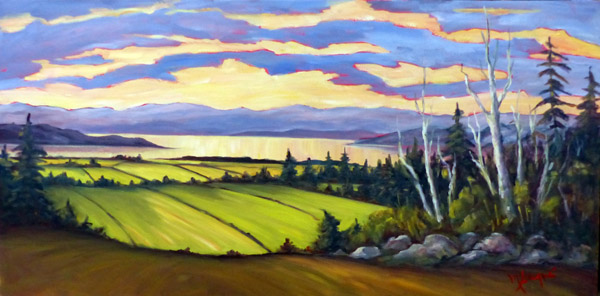 De ta lumière je me nourris 
huile 18x36po