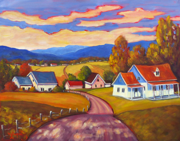 Décor champêtre en Chaudière-Appalaches
huile 24x30 po