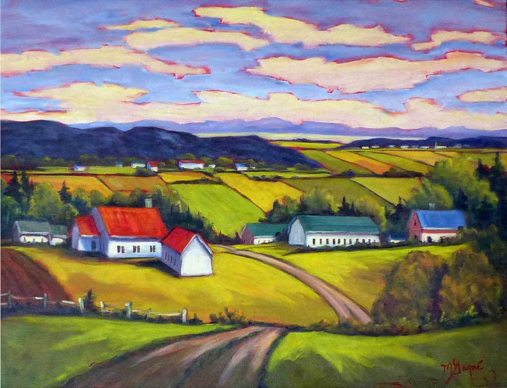 Bonheur de vivre en ce pays
huile 24x30 po