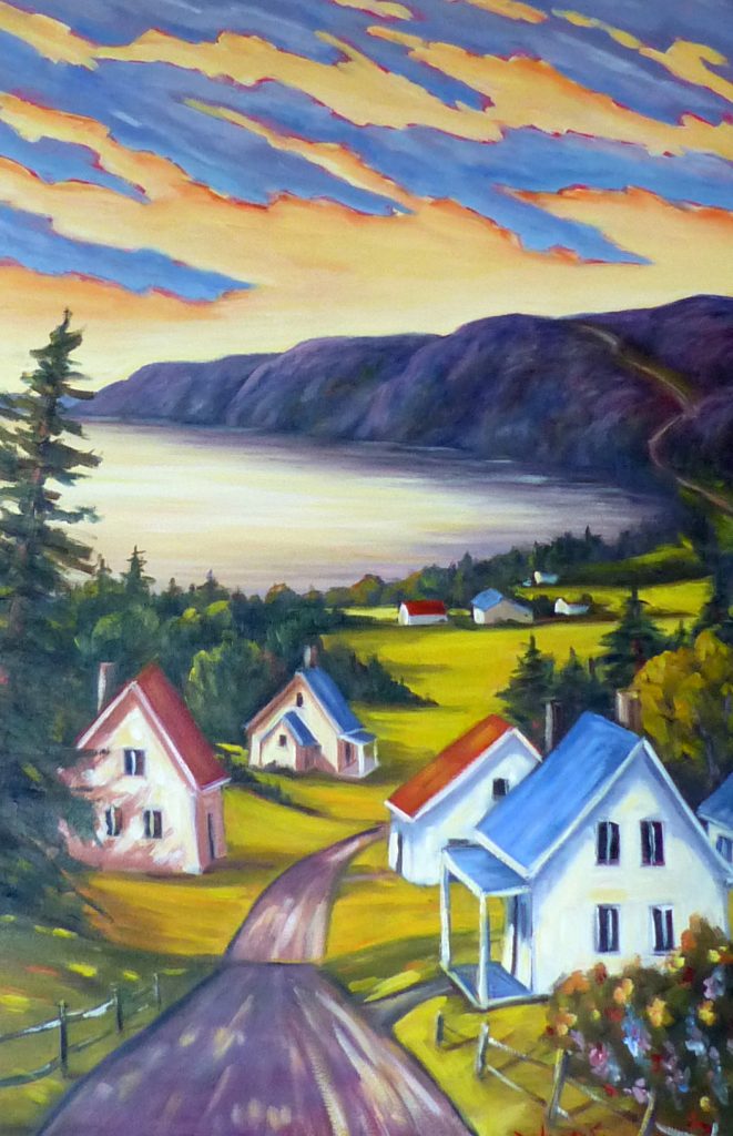 Inspiration Port au Persil 
huile, 24x36 po