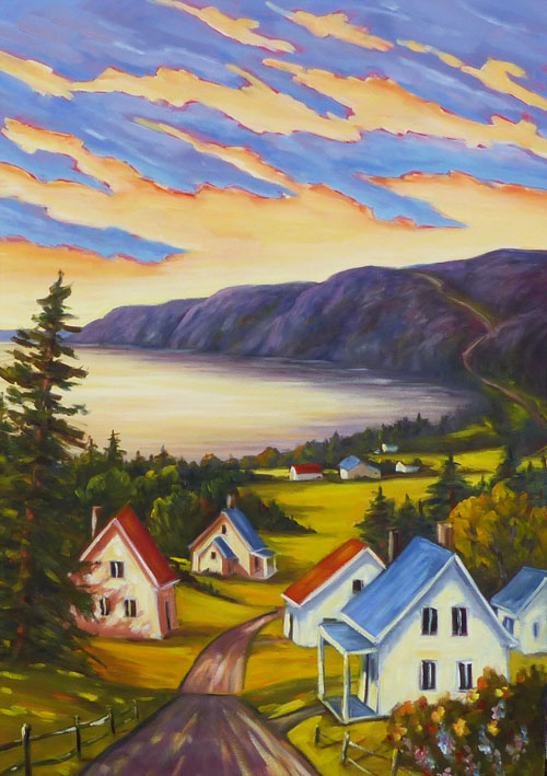 Inspiration de charlevoix huile 24x36